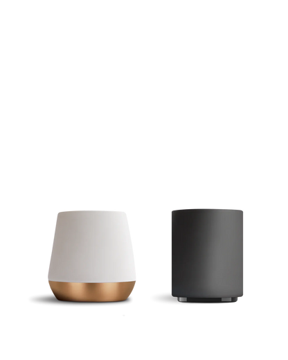 The Ceramic Set by Fellow: two modern planters styled like coffee mugs on a white background.